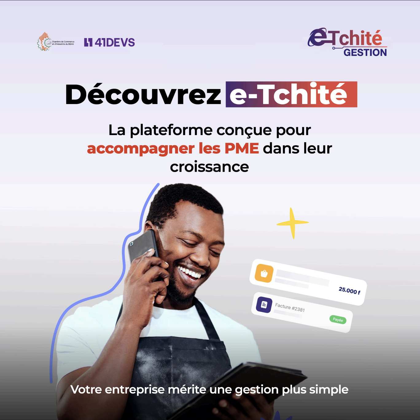 Pilotez votre entreprise avec e-Tchité Gestion